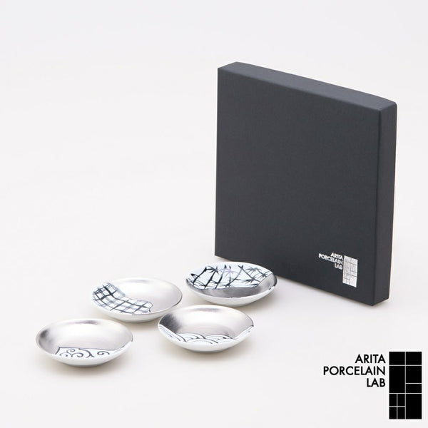 JAPAN SNOW 豆皿 「繁栄」 4枚セット 化粧箱入