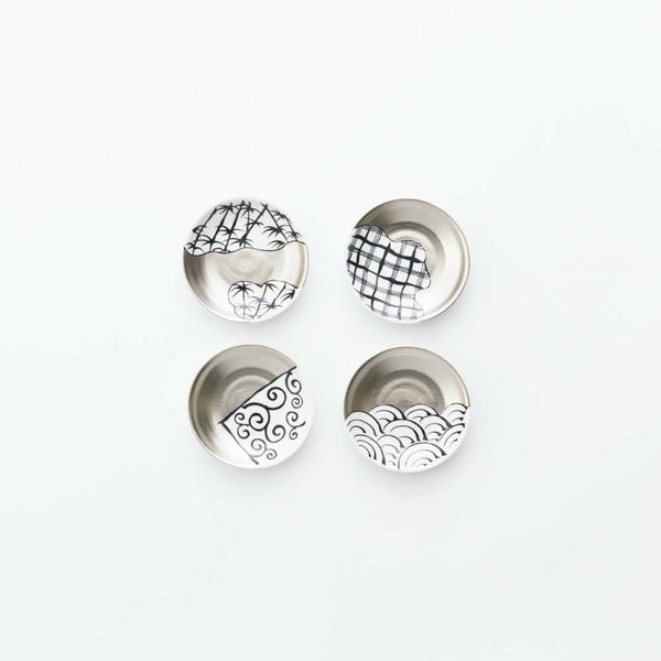 JAPAN SNOW 豆皿 「繁栄」 4枚セット 化粧箱入