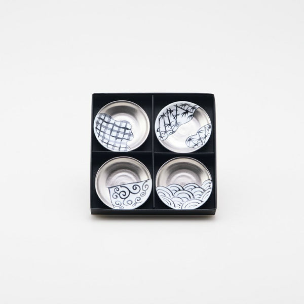 JAPAN SNOW 豆皿 「繁栄」 4枚セット 化粧箱入
