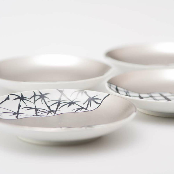 JAPAN SNOW 小皿 「繁栄」 4枚セット 化粧箱入