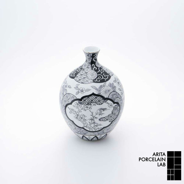 JAPAN SNOW 徳利花瓶 木甲桐紋 木箱入