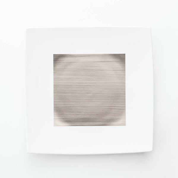 JAPAN SNOW 正方皿(特大) プラチナ 化粧箱入