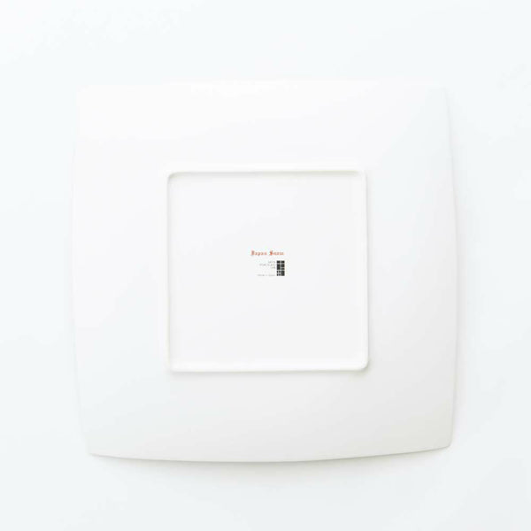 JAPAN SNOW 正方皿(特大) プラチナ 化粧箱入