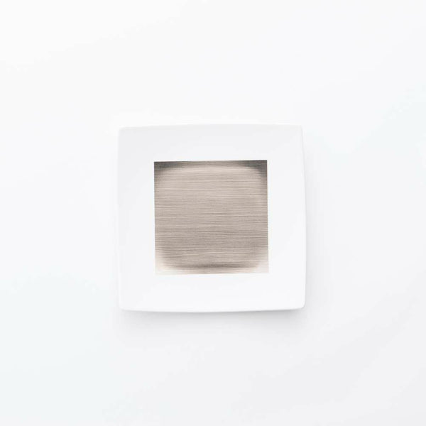 JAPAN SNOW 正方皿(小) プラチナ