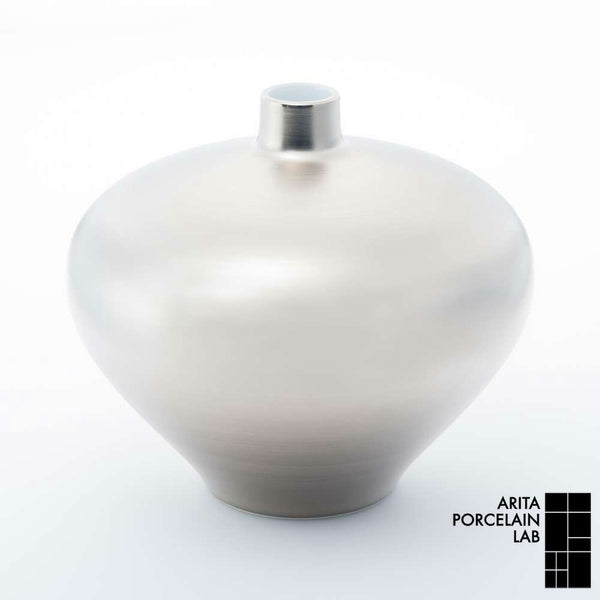 JAPAN SNOW アバクス花瓶 プラチナ 木箱入