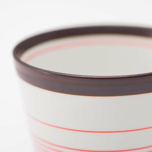 STANDARD LINE ロックカップ 呉須錆線紋 赤