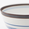 STANDARD LINE 段付飯碗 呉須錆線紋 青