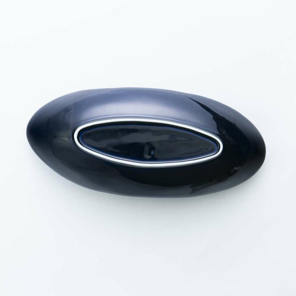 STANDARD COLOR 楕円皿(中) 墨ルリ