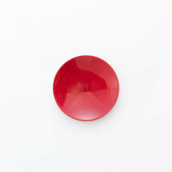 STANDARD COLOR 角高台取皿 赤釉