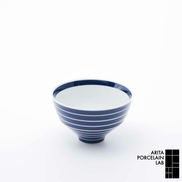 STANDARD LINE 段付飯碗 独楽筋 呉須