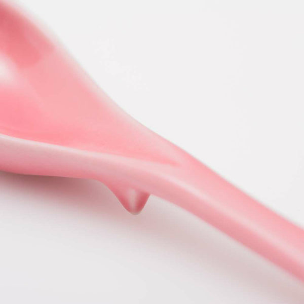 STANDARD COLOR 足付レンゲ 桃釉