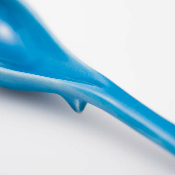 STANDARD COLOR 足付レンゲ 青釉