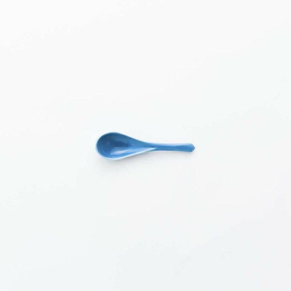 STANDARD COLOR 足付レンゲ 青釉