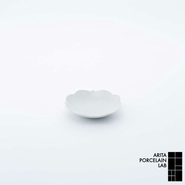 岡晋吾 四稜小皿 李朝白磁