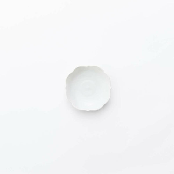 岡晋吾 四稜小皿 李朝白磁