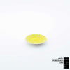 岡晋吾 菊型小皿 黄コウチ