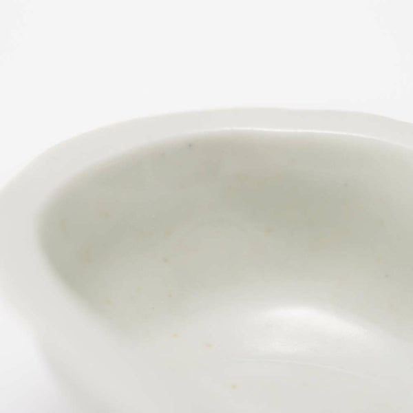 岡晋吾 楕円豆鉢 李朝白磁