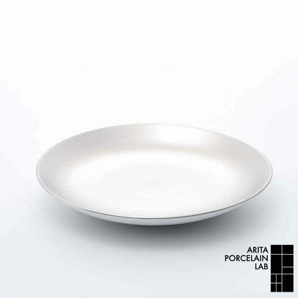 JAPAN SNOW 平皿(中) プラチナ