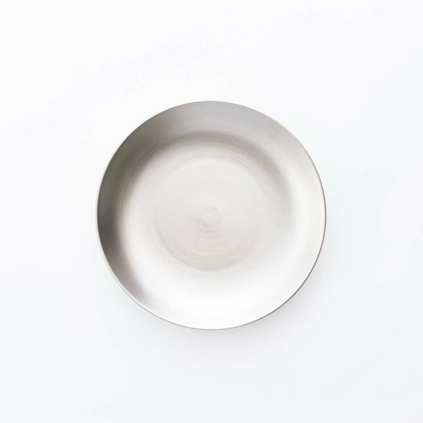 JAPAN SNOW 平皿(中) プラチナ