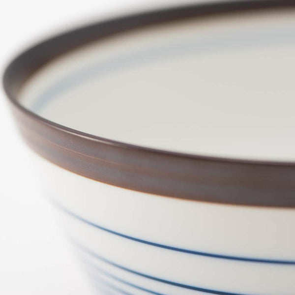 STANDARD LINE 段付丼 呉須錆線紋 青