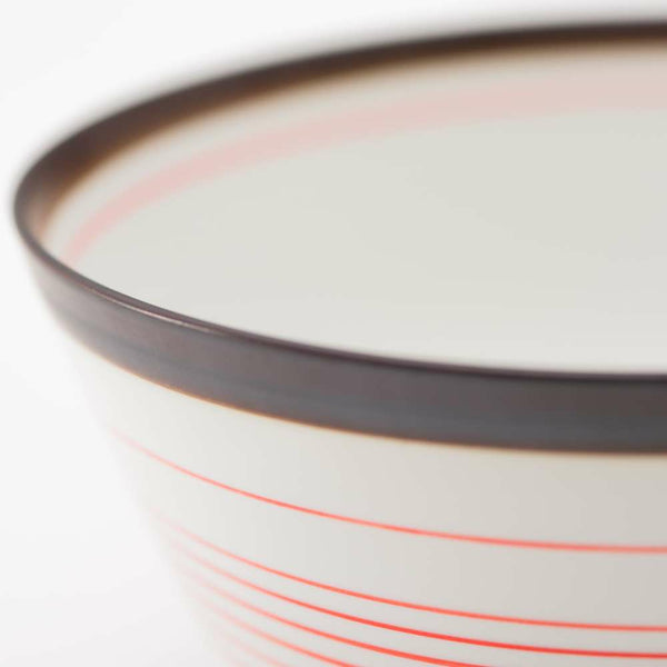 STANDARD LINE 段付丼 呉須錆線紋 赤