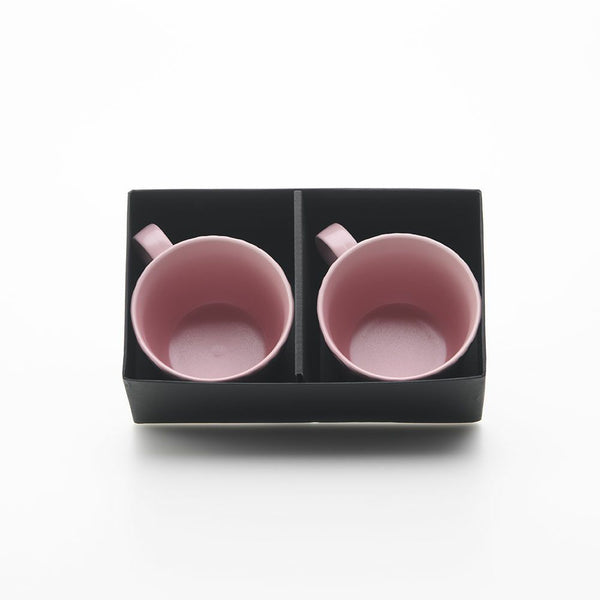 GAUFRE 市松 マグカップ ピンク 2個セット 化粧箱入