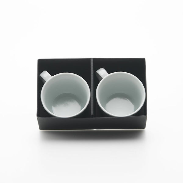 GAUFRE 七宝 マグカップ 青白磁 2個セット 化粧箱入