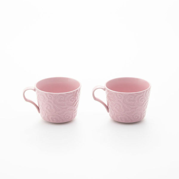 GAUFRE 瑞雲 マグカップ ピンク 2個セット 化粧箱入