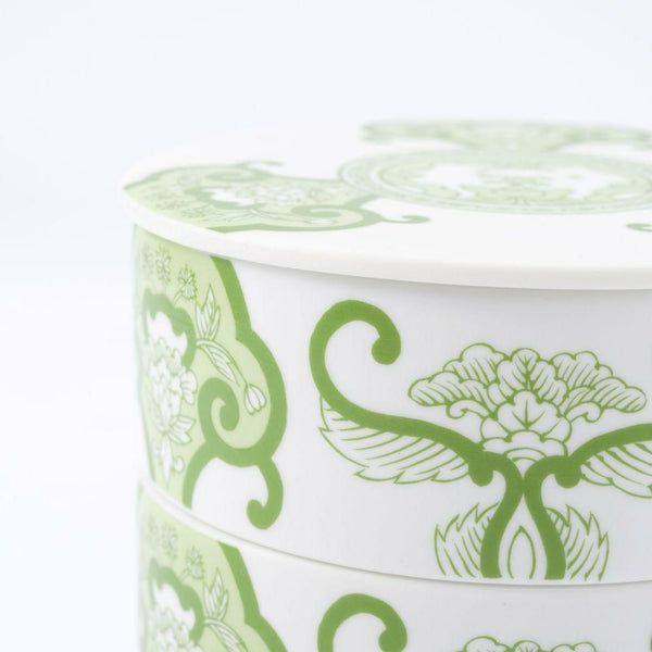 JAPAN TEA 古伊万里草花紋 ミニお重入り 佐賀県産素材オリジナルチョコレート4種2セット(二段重)