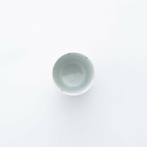 岡晋吾 ろくろ目湯呑 牡丹唐草