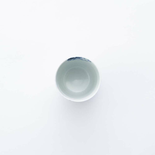 岡晋吾 ろくろ目湯呑 菊唐草