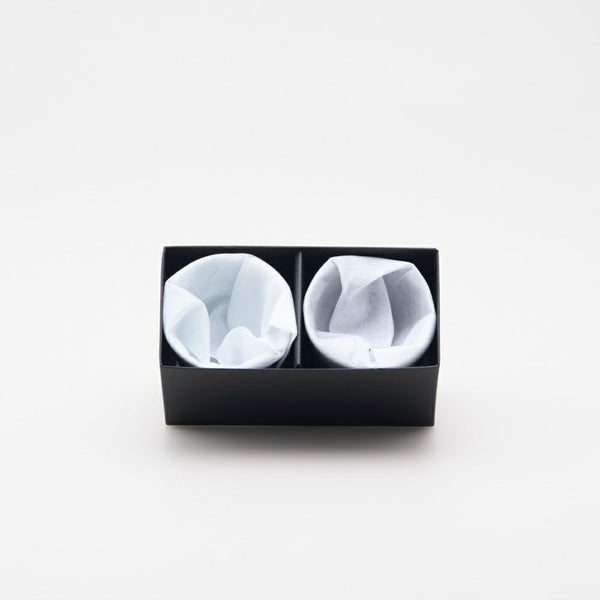 STANDARD COLOR ロックカップセット 内青白磁外刷毛・内墨ルリ外刷毛 化粧箱入