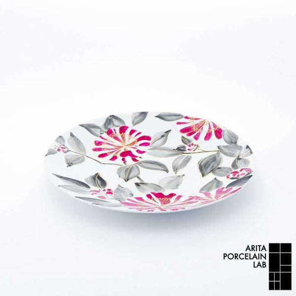 GALLERY フラットプレート L 山茶花 手書き 化粧箱入