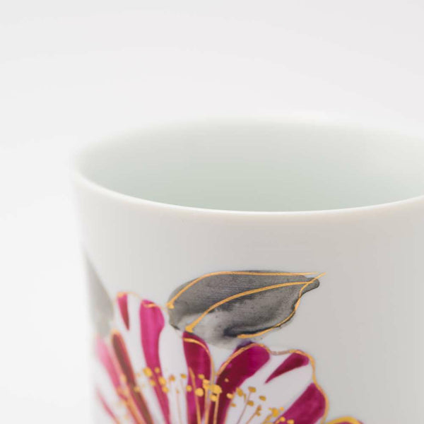 GALLERY 段付フリーカップ 山茶花 手書き 化粧箱入