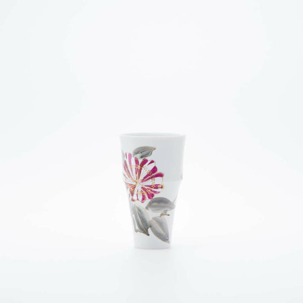 GALLERY 段付フリーカップ 山茶花 手書き 化粧箱入