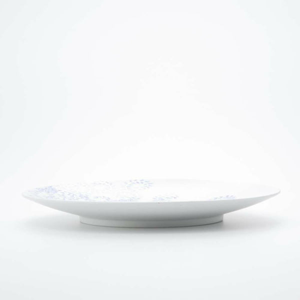 GALLERY フラットプレート L ブルー 唐草 化粧箱入