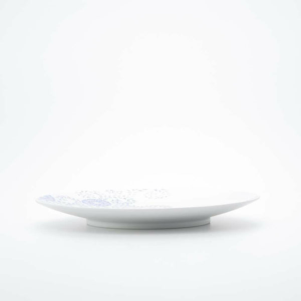 GALLERY フラットプレート M ブルー 唐草 化粧箱入