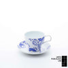 GALLERY ティーカップ&ソーサー ブルー 唐草 化粧箱入