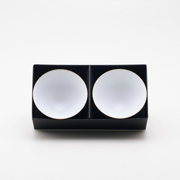 JAPAN AUTUMN 段付飯碗 ゴールド 2個セット 化粧箱入