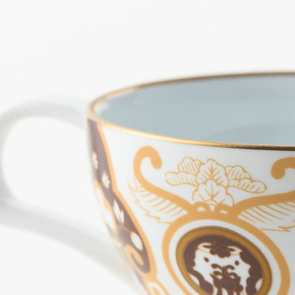 JAPAN AUTUMN ティーカップ 古伊万里草花紋 ゴールド