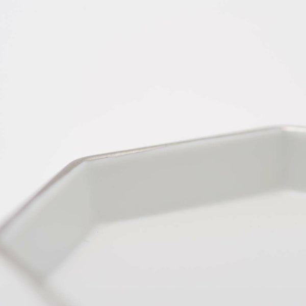 JAPAN SNOW 八角豆皿 プラチナ