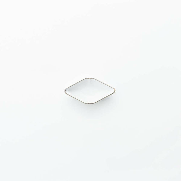 JAPAN SNOW 菱形豆皿 プラチナ