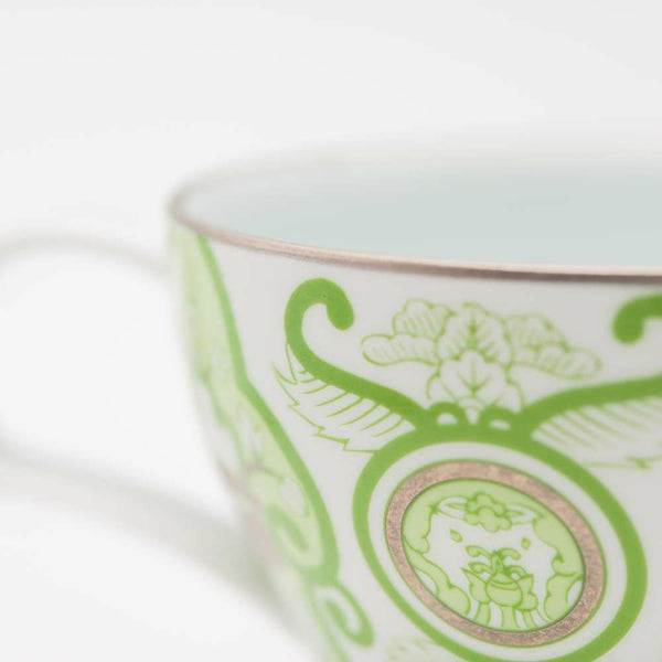 JAPAN TEA ティーカップ 古伊万里草花紋