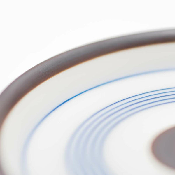 STANDARD LINE 醤油差(大) 台皿 呉須錆線紋 青