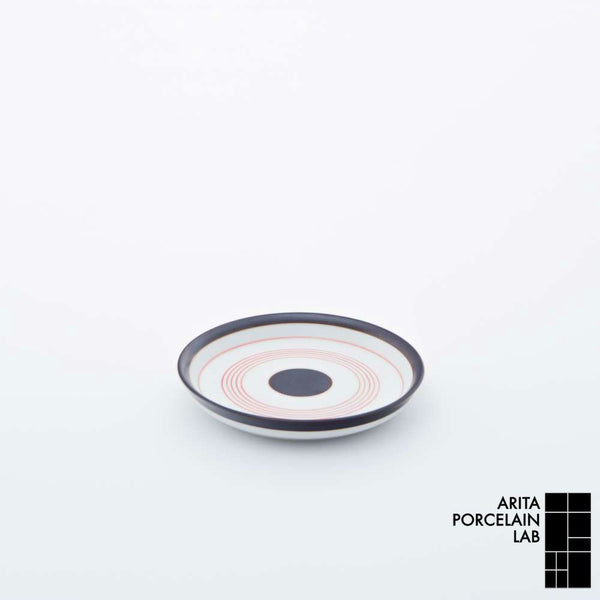 STANDARD LINE 醤油差(大) 台皿 呉須錆線紋 赤