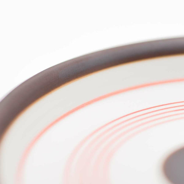 STANDARD LINE 醤油差(大) 台皿 呉須錆線紋 赤