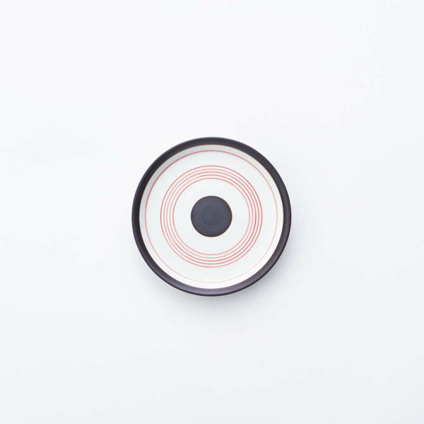 STANDARD LINE 醤油差(大) 台皿 呉須錆線紋 赤