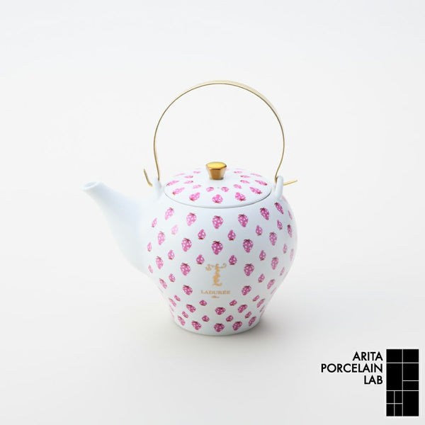 T Laduree(テ・ラデュレ) ティーポット 苺 唐草 化粧箱入