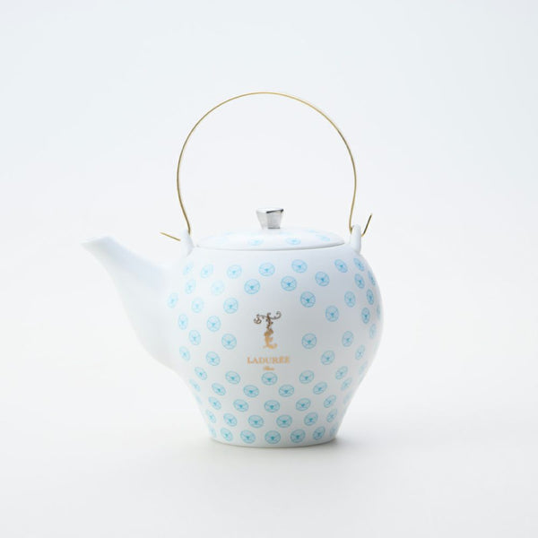 T Laduree(テ・ラデュレ) ティーポット 青海波 水玉模様 化粧箱入