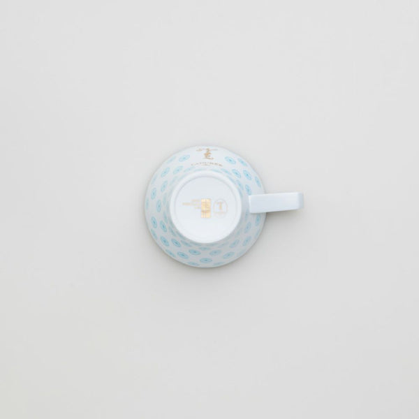 T Laduree(テ・ラデュレ) ティーカップ&ソーサー 青海波 水玉模様 化粧箱入